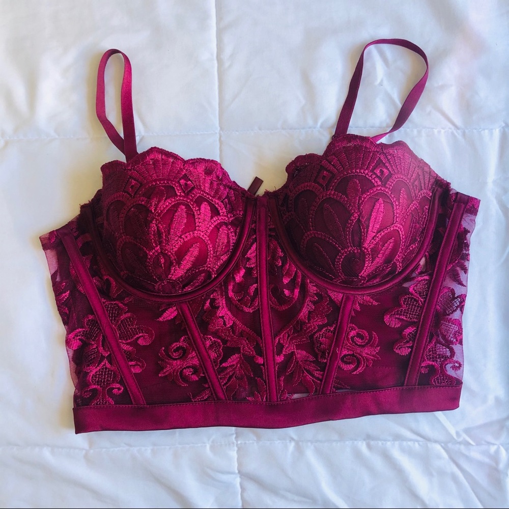 Burgundy Corset